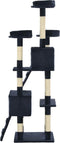 vidaXL - Kattenkrabpaal - met - sisal - krabpalen - 170 - cm - blauw