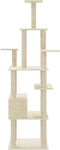 vidaXL - Kattenkrabpaal - met - sisal - krabpalen - 183 - cm - donkergrijs