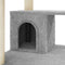 vidaXL - Kattenkrabpaal - met - sisal - krabpalen - 183 - cm - lichtgrijs