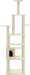 vidaXL - Kattenkrabpaal - met - sisal - krabpalen - 183 - cm - crèmekleurig