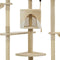 vidaXL - Kattenkrabpaal - met - sisal - krabpalen - 203 - cm - beige - en - wit