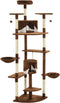 vidaXL - Kattenkrabpaal - met - sisal - krabpalen - 203 - cm - bruin - en - wit