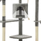 vidaXL - Kattenkrabpaal - met - sisal - krabpalen - 203 - cm - grijs - en - wit