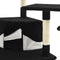 vidaXL - Kattenkrabpaal - met - sisal - krabpalen - 203 - cm - zwart - en - wit