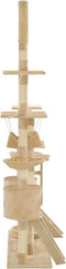 vidaXL - Kattenkrabpaal - met - sisal - krabpalen - 230-250 - cm - beige