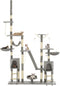 vidaXL - Kattenkrabpaal - met - sisal - krabpalen - 230-250 - cm - grijs