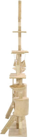 vidaXL - Kattenkrabpaal - met - sisal - krabpalen - 230-250 - cm - beige