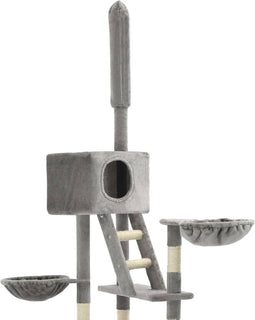 vidaXL - Kattenkrabpaal - met - sisal - krabpalen - 230-260 - cm - grijs