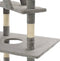 vidaXL - Kattenkrabpaal - met - sisal - krabpalen - 230-260 - cm - grijs