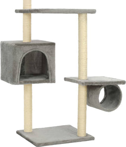 vidaXL - Kattenkrabpaal - met - sisal - krabpalen - 260 - cm - donkerblauw