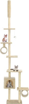 vidaXL - Kattenkrabpaal - met - sisal - krabpalen - 260 - cm - donkerblauw