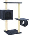 vidaXL - Kattenkrabpaal - met - sisal - krabpalen - 260 - cm - donkerblauw