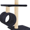 vidaXL - Kattenkrabpaal - met - sisal - krabpalen - 260 - cm - donkerblauw
