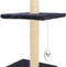 vidaXL - Kattenkrabpaal - met - sisal - krabpalen - 260 - cm - donkerblauw