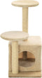 vidaXL - Kattenkrabpaal - met - sisal - krabpalen - 60 - cm - beige