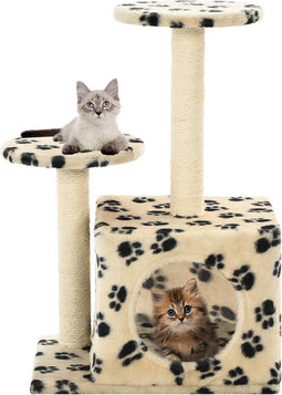 vidaXL - Kattenkrabpaal - met - sisal - krabpalen - 60 - cm - grijs