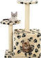 vidaXL - Kattenkrabpaal - met - sisal - krabpalen - 60 - cm - donkerblauw