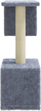 vidaXL - Kattenkrabpaal - met - sisal - krabpalen - 60 - cm - lichtgrijs