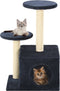 vidaXL - Kattenkrabpaal - met - sisal - krabpalen - 60 - cm - pootafdrukken - beige