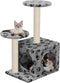 vidaXL - Kattenkrabpaal - met - sisal - krabpalen - 60 - cm - donkerblauw