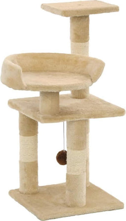 vidaXL - Kattenkrabpaal - met - sisal - krabpalen - 65 - cm - beige