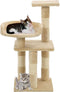vidaXL - Kattenkrabpaal - met - sisal - krabpalen - 65 - cm - beige
