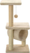 vidaXL - Kattenkrabpaal - met - sisal - krabpalen - 65 - cm - beige