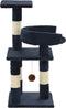 vidaXL - Kattenkrabpaal - met - sisal - krabpalen - 65 - cm - blauw
