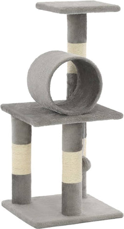 vidaXL - Kattenkrabpaal - met - sisal - krabpalen - 65 - cm - grijs