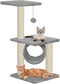 vidaXL - Kattenkrabpaal - met - sisal - krabpalen - 65 - cm - grijs