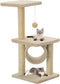 vidaXL - Kattenkrabpaal - met - sisal - krabpalen - 65 - cm - grijs