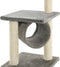 vidaXL - Kattenkrabpaal - met - sisal - krabpalen - 65 - cm - grijs