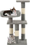vidaXL - Kattenkrabpaal - met - sisal - krabpalen - 65 - cm - grijs