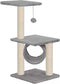 vidaXL - Kattenkrabpaal - met - sisal - krabpalen - 65 - cm - grijs