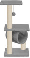 vidaXL - Kattenkrabpaal - met - sisal - krabpalen - 65 - cm - grijs