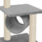 vidaXL - Kattenkrabpaal - met - sisal - krabpalen - 65 - cm - grijs