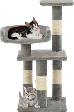vidaXL - Kattenkrabpaal - met - sisal - krabpalen - 65 - cm - pootafdrukken - beige