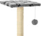 vidaXL - Kattenkrabpaal - met - sisal - krabpalen - 65 - cm - pootafdrukken - grijs