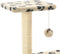 vidaXL - Kattenkrabpaal - met - sisal - krabpalen - 65 - cm - pootafdrukken - beige