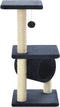 vidaXL - Kattenkrabpaal - met - sisal - krabpalen - 65 - cm - donkerblauw