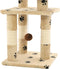 vidaXL - Kattenkrabpaal - met - sisal - krabpalen - 65 - cm - pootafdrukken - beige