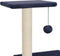 vidaXL - Kattenkrabpaal - met - sisal - krabpalen - 65 - cm - donkerblauw