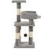 vidaXL - Kattenkrabpaal - met - sisal - krabpalen - 65 - cm - pootafdrukken - beige