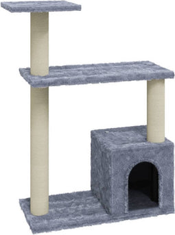 vidaXL - Kattenkrabpaal - met - sisal - krabpalen - 70 - cm - lichtgrijs