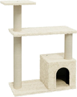 vidaXL - Kattenkrabpaal - met - sisal - krabpalen - 70 - cm - crèmekleurig