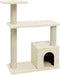 vidaXL - Kattenkrabpaal - met - sisal - krabpalen - 70 - cm - crèmekleurig