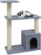 vidaXL - Kattenkrabpaal - met - sisal - krabpalen - 70 - cm - lichtgrijs