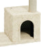 vidaXL - Kattenkrabpaal - met - sisal - krabpalen - 70 - cm - crèmekleurig