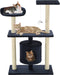vidaXL - Kattenkrabpaal - met - sisal - krabpalen - 95 - cm - beige