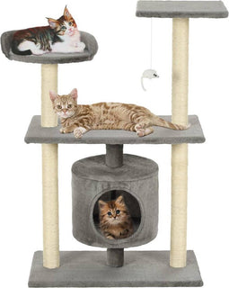 vidaXL - Kattenkrabpaal - met - sisal - krabpalen - 95 - cm - grijs